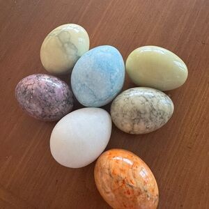 Artisan Marble Egg Decor Collection